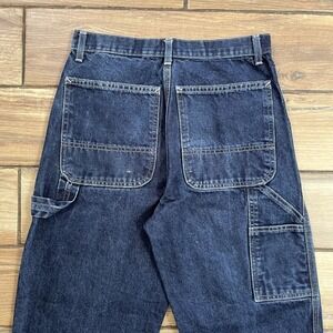 Sears Carpenter Pants Mens 28x30 Blue Vintage Straight Leg Work Wear Jeans